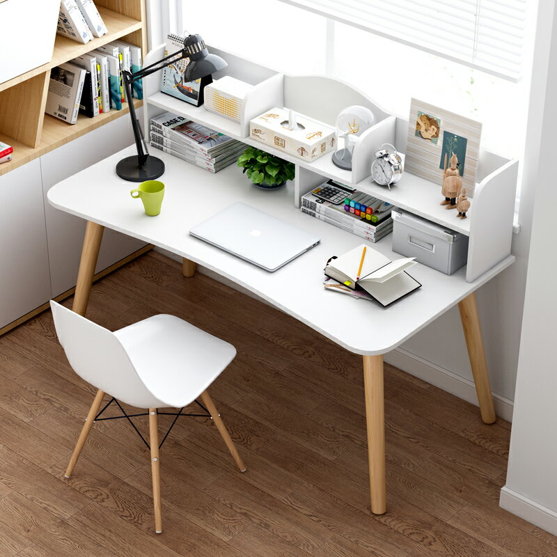 電腦桌簡易租房書桌書架組合角落簡約家用學生學習臥室宿舍小桌子