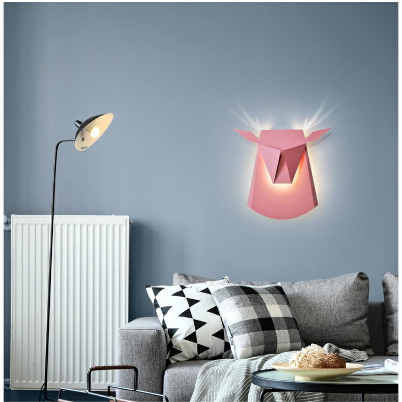 Antlers 鹿角壁燈 鹿頭造型 裝飾壁燈 LED 110-220V 4