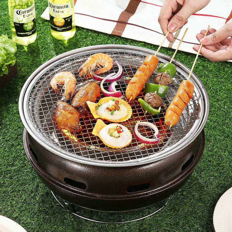 韓式燒烤爐家用烤肉爐子木炭室內無煙烤肉鍋碳烤爐燒烤架商用炭爐