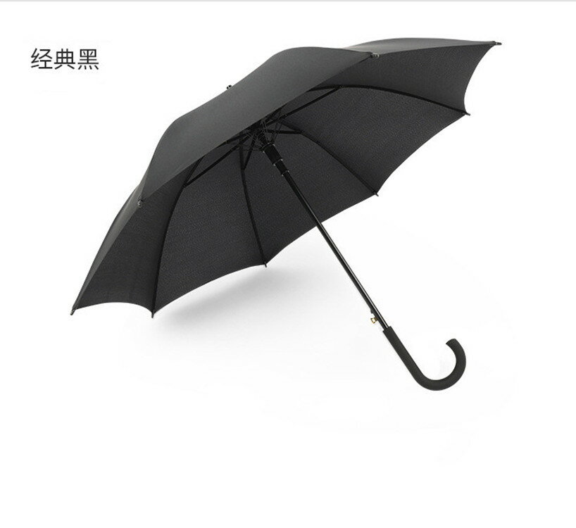 特價直骨自動防風雨傘鐵長柄傘成人純色小清新手動廣告傘中國深圳