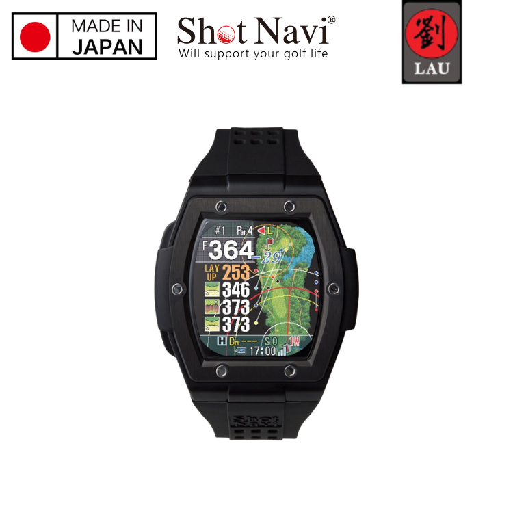 【日本製專業高爾夫GPS定位手錶】Shot Navi Crest II Touch 高爾夫GPS定位手錶(黑) 1