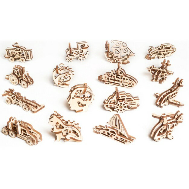 Ugears手癢系列 Fidget - 手癢車車組來自烏克蘭.橡皮筋動力.機械驚奇 ! 科學玩具 4