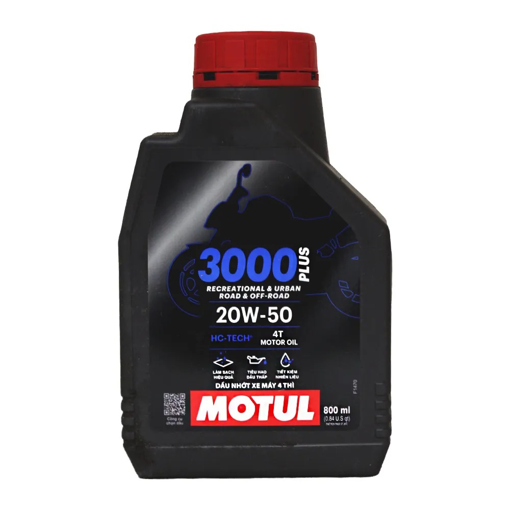 MOTUL 3000 PLUS 20W50 4T 合成機油 0.8L