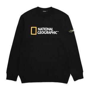 ⭐限時9倍點數回饋⭐【毒】National Geographic 國家地理 Polycarter Big logo MTM 男女 圓領套頭衫 炭黑 N204USW060198
