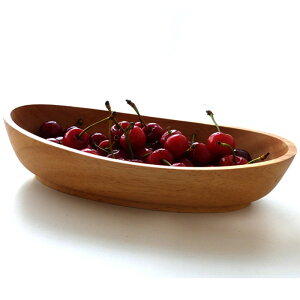輕奢創意實木水果盤擺件日式客廳茶幾網紅糖果盆家用橡木頭零食盤