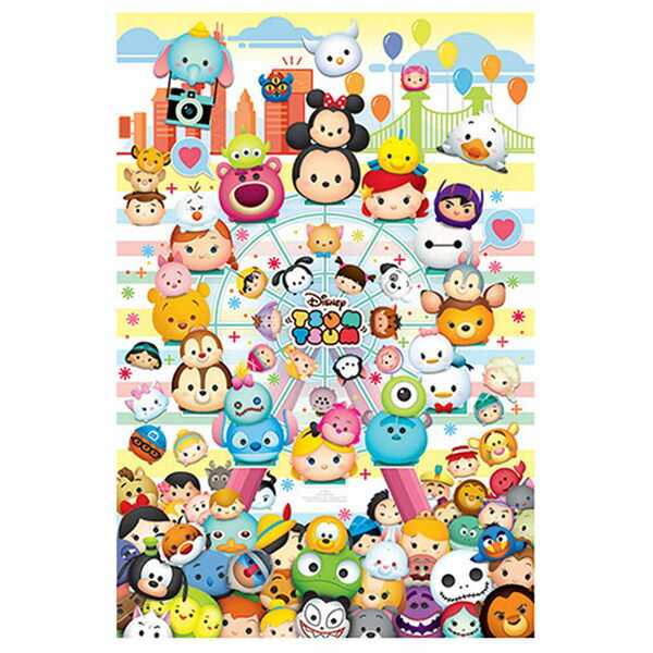 【P2 拼圖】Disney Tsum Tsum 歡樂摩天輪拼圖1000片 HPD01000-056