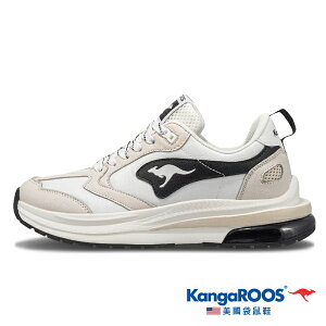 KangaROOS美國袋鼠鞋 女鞋 CAPSULE 太空氣墊跑鞋 慢跑鞋 運動鞋 [KW31761] 米黑【巷子屋】