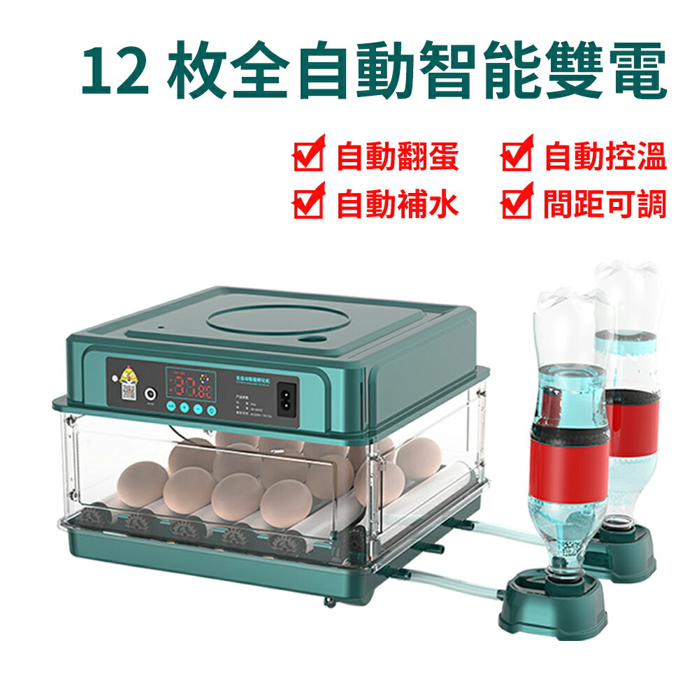 台灣現貨 110V孵化機 孵蛋器 全自動孵化器 自動翻蛋孵蛋機 家用孵化機全自動智能家用型孵蛋器雞苗水床孵化箱