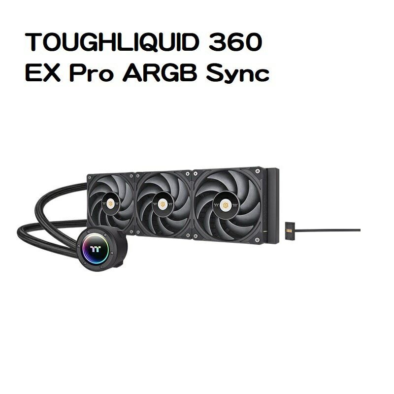 【獨家！最高10%回饋】Thermaltake 曜越 鋼影TOUGHLIQUID 360 EX Pro ARGB Sync一體式水冷散熱器/CL-W400-PL12BL-A