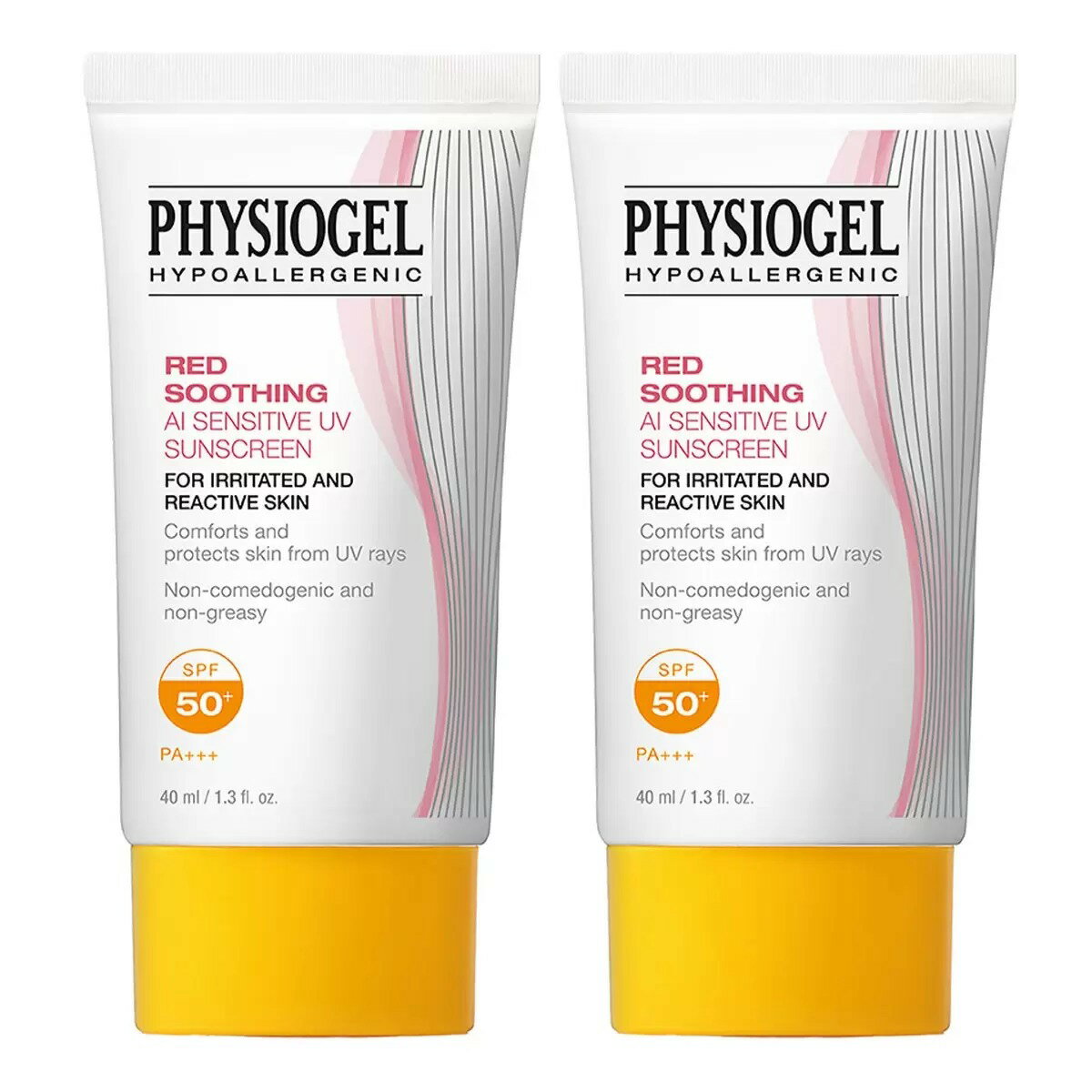 PHYSIOGEL 潔美淨 層脂質 AI 輕透防曬霜 SPF50+ PA+++ 40毫升 X 2入