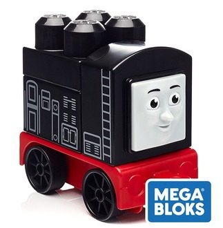 【紫貝殼】加拿大 MEGA BLOKS 美高大積木湯瑪士小火車-黑 FEADXH47D