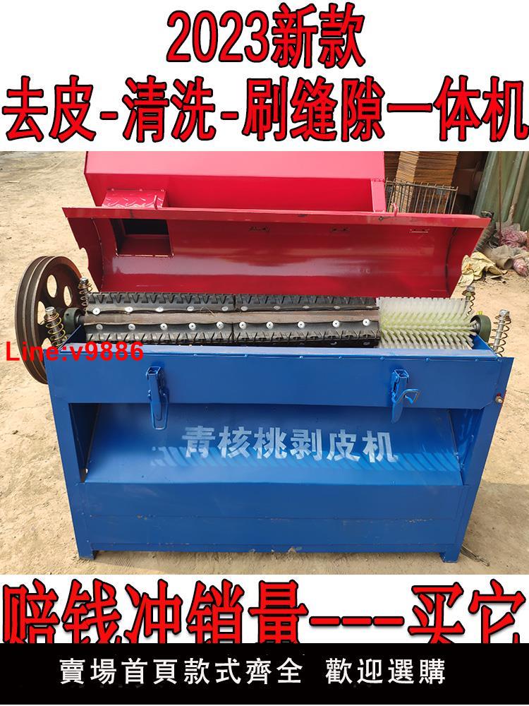 【臺灣公司 超低價】青核桃去皮機小型家用鮮核桃剝皮清洗一體機山核桃脫皮扒皮殼機器