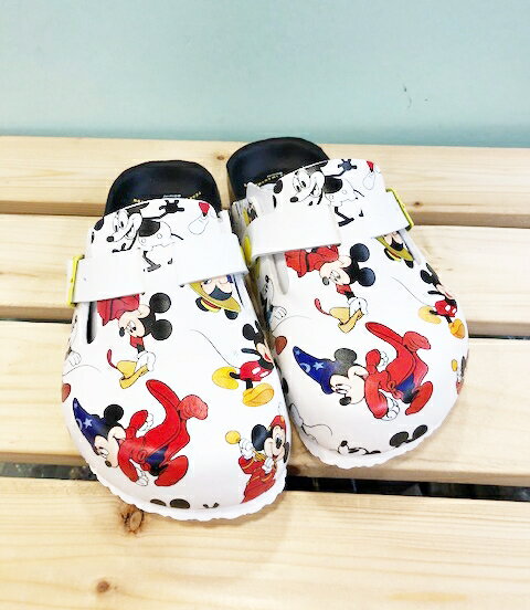【震撼精品百貨】Micky Mouse 米奇/米妮 台灣製正版兒童米奇勃肯包鞋-90周年(15 22號) 震撼日式精品百貨