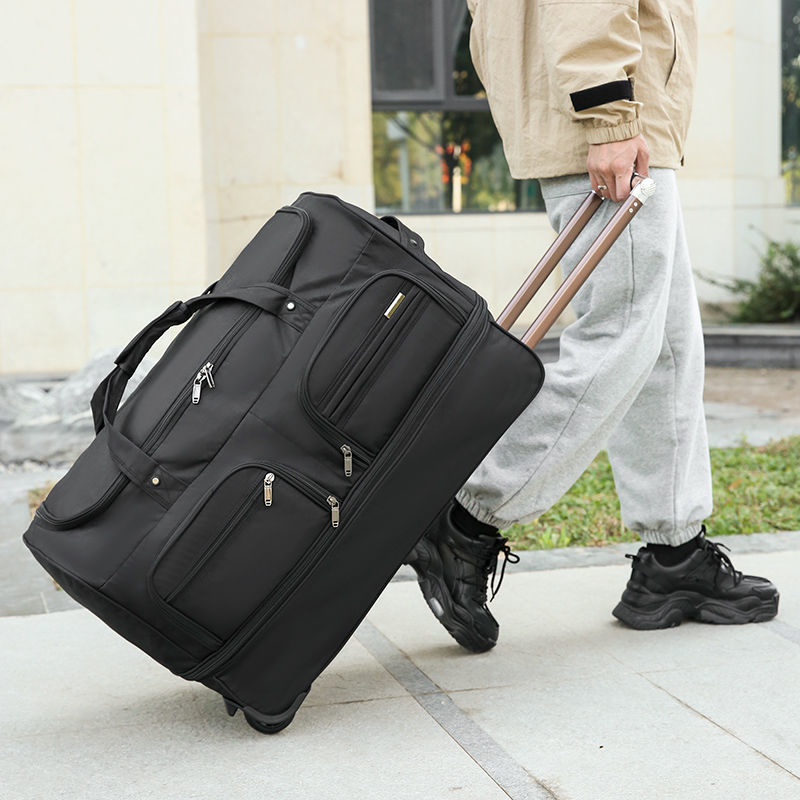 便攜旅行包 男女學生拉桿包 大容量行李包 打工包 外出拖輪包 登機 包 交換禮物全館免運