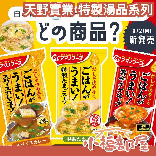 天野實業 特製湯品系列 柚子胡椒 茄子 辣湯 即食 沖泡式 湯品 露營 登山 【小福部屋】
