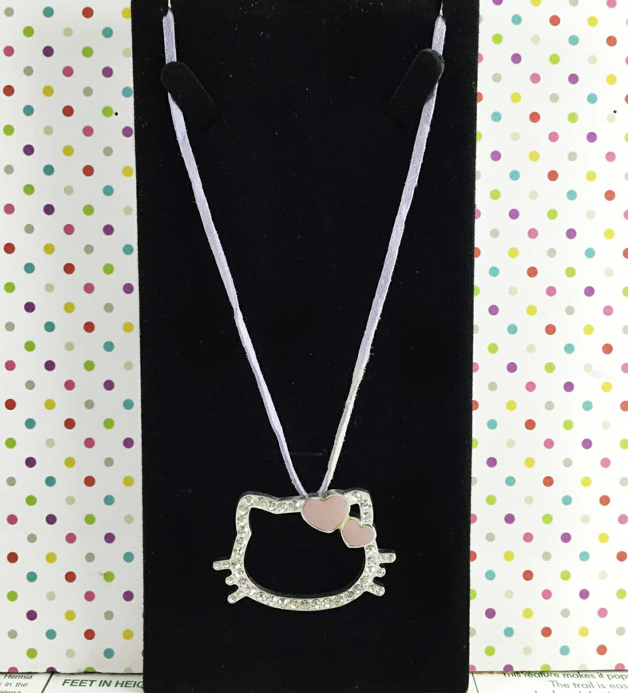 【震撼精品百貨】Hello Kitty 凱蒂貓 造型項鍊-淡紫 震撼日式精品百貨
