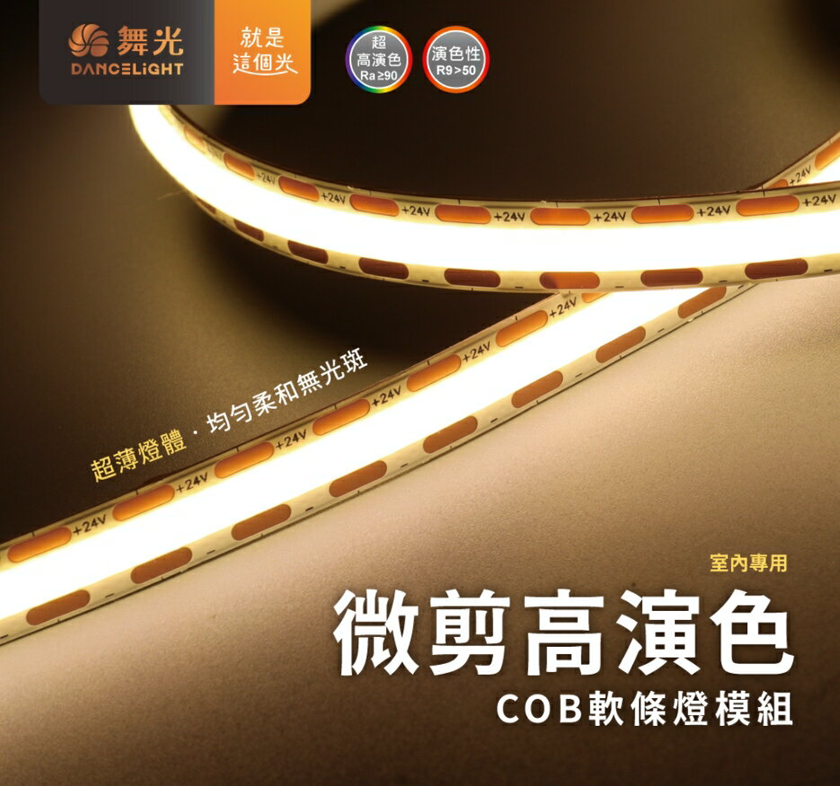 舞光 微剪高演色COB軟條燈 室內用 超薄 高演色性 均勻發光 5米 DC24V 需搭配變壓器 好商量~【領券滿額再折千12/31止】