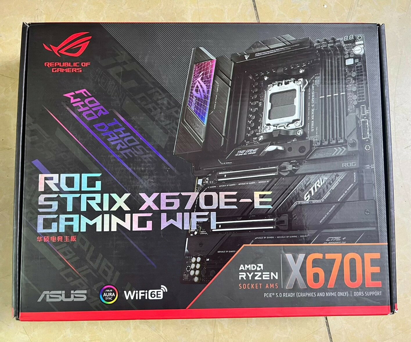 華碩ROG STRIX X670E-E GAMING WIFI主機板 AM5現貨 盒裝完整 電競主機板 支援DDR5 PCIe5.0 WiFi6E 三大廠批發