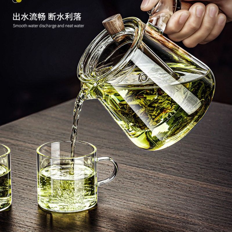 免運 泡茶壺 玻璃茶壺 茶壺泡茶家用耐高溫玻璃茶具套裝圍爐煮茶器專用電陶爐泡茶壺單壺特惠/開立發票Z0921