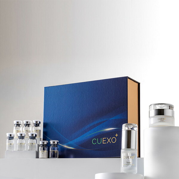 外泌體 精華液｜淨白修護【CUEXO+植萃外泌精華-保養禮盒】五百億顆植物胞外囊泡(EVs) x 99%活性x科研護膚｜保濕舒緩+緊緻毛孔+淡化細紋｜敏感肌／醫美特殊美容後適用絲緹美