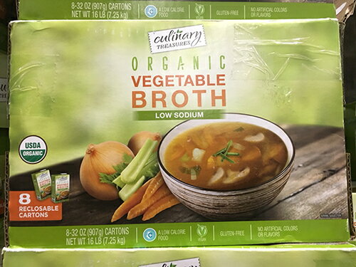 ORGANIC VEGETABLES BROTH有機低鈉蔬菜高湯946mi*8PK