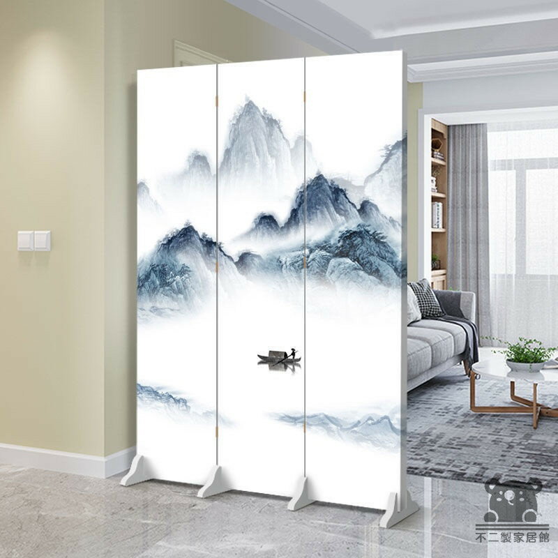 公司貨 可開發票 【免運 客製化】贈送底座+輪子 客製化屏風 北歐風屏風 簡約屏風 臥室屏風 客廳屏風隔間 隔斷屏風 辦公室屏風全館八折 工廠現貨直銷 特惠/年底鉅惠 5h108 0