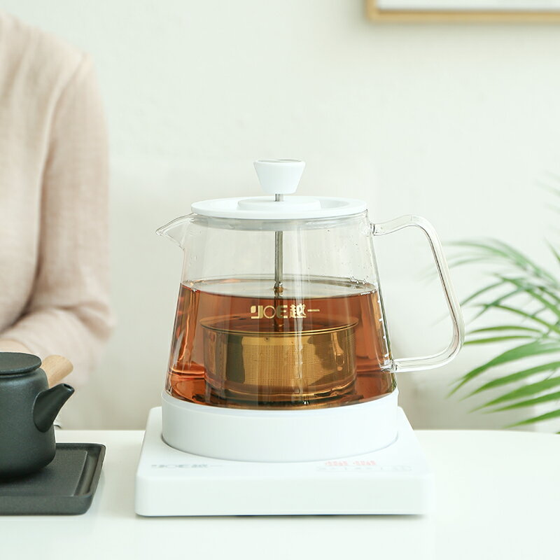 越一ZT11養生壺家用辦公燒水壺花茶黑茶煮茶器多功能玻璃電煮茶壺