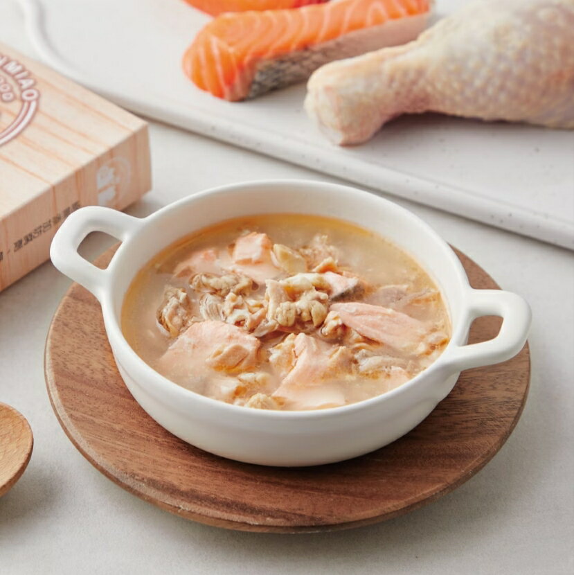 【毛孩膳坊】頂級寵物鮮食--雞肉鮭魚餐包-5盒入(開封即食/常溫保存/貓狗鮮食) 2