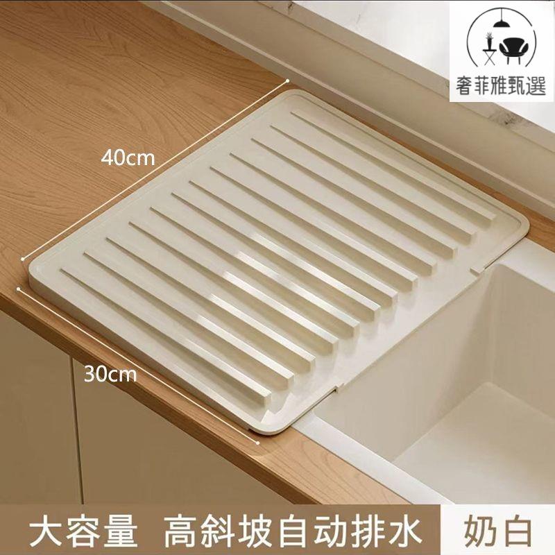 可開票 廚房水槽瀝水架加厚矽膠瀝水墊子隔熱防燙墊臺面瀝水籃多功能碗盤 SFY1-12公司貨