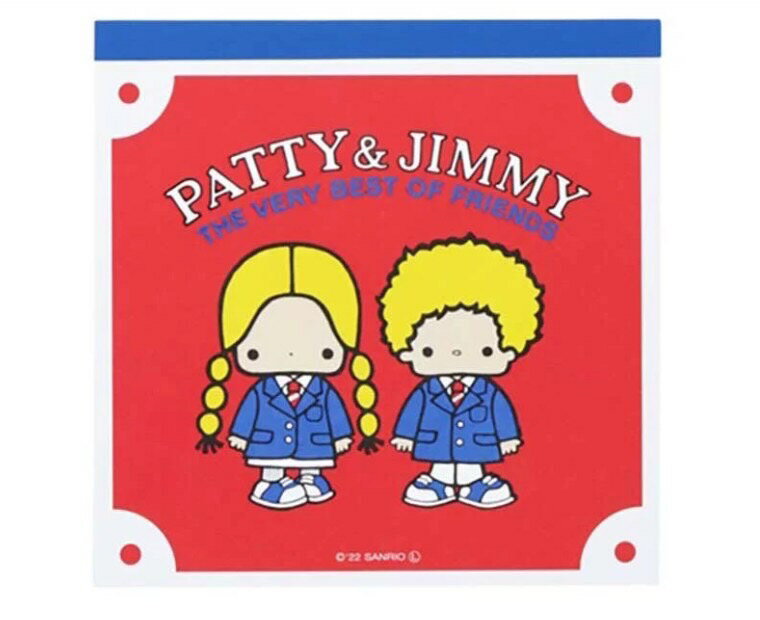 【震撼精品百貨】彼得&吉米Patty & Jimmy~日本SANRIO三麗鷗 彼得&吉米方形便條本-復古*69037