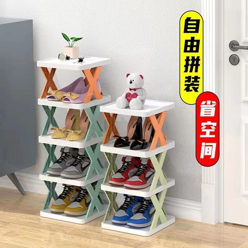 【台灣公司 超低價】簡易鞋架子多層家用折疊鞋架10層十層折疊免安裝宿舍收納架多層 2