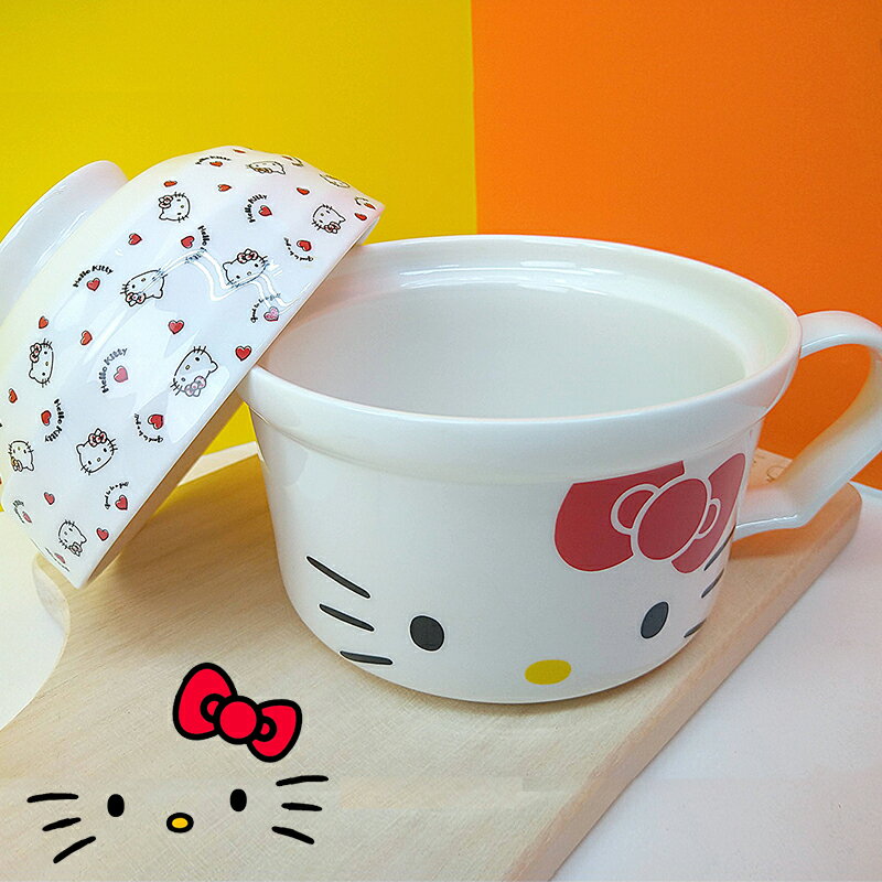 KITTY陶瓷湯碗 泡麵碗