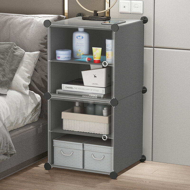 床頭柜迷你小型置物架出租房收納小柜子床邊多功能儲物柜簡約現代