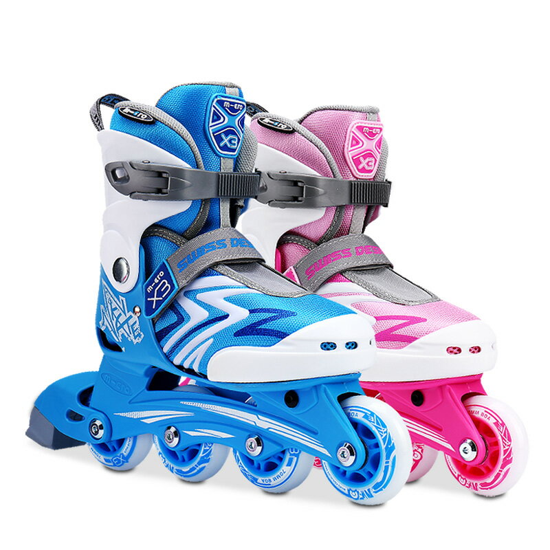 邁古m-cro兒童輪滑鞋可調全套溜冰鞋男女初學直排輪x3旱冰鞋滑輪