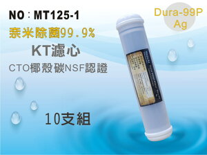 【龍門淨水】KT 奈米除菌99.9%濾心 10支 後置濾心 淨水器 飲水機(MT125-1)
