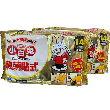 【現貨快速出貨】小白兔暖暖包 手握式 24hr / 輕薄貼式 14hr 10入 暖包 手握 日本製 持續24小時 現貨皆為2022年製造新鮮貨 4