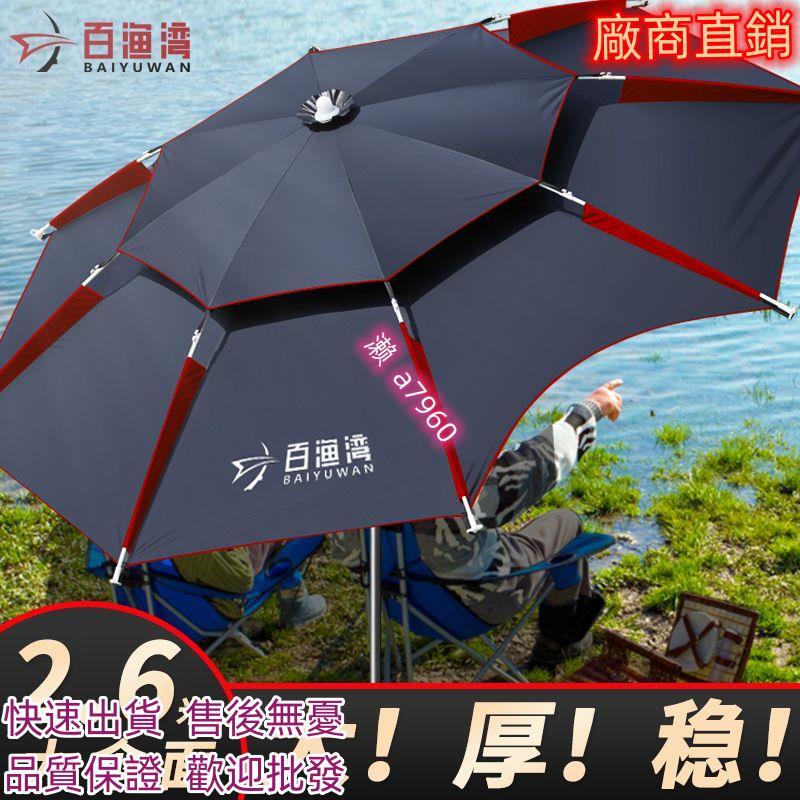 戶外釣魚專用傘遮陽傘大傘萬向抗風加厚防曬防雨加厚新款雨傘大號【價格優惠】