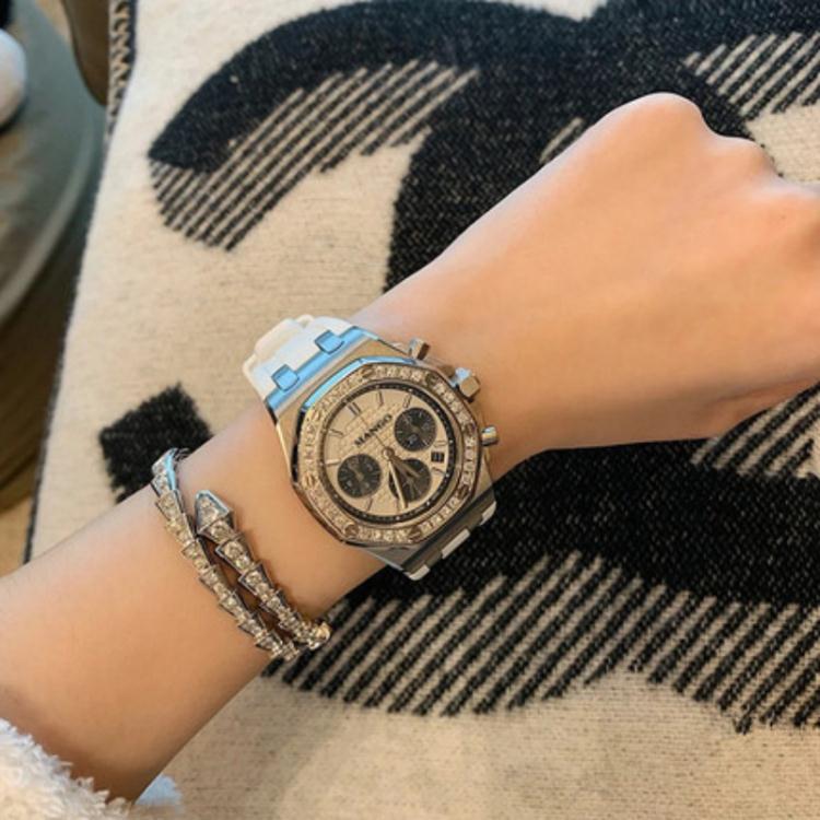 定製皇家網紅同款橡樹石英離岸系列ins風 非機械表女士手錶