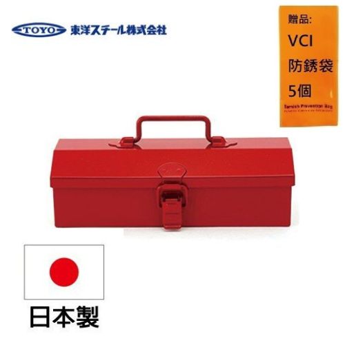 【TOYO BOX】 COBAKO 手提桌上小物收納盒（中）－紅 經典工具箱