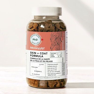 【MicrocynAH 麥高臣】益健毛 皮毛保健 狗狗愛吃的零食 幫助維持毛髮柔軟亮麗 Omega-3 維持健康光澤 皮膚與毛髮健康