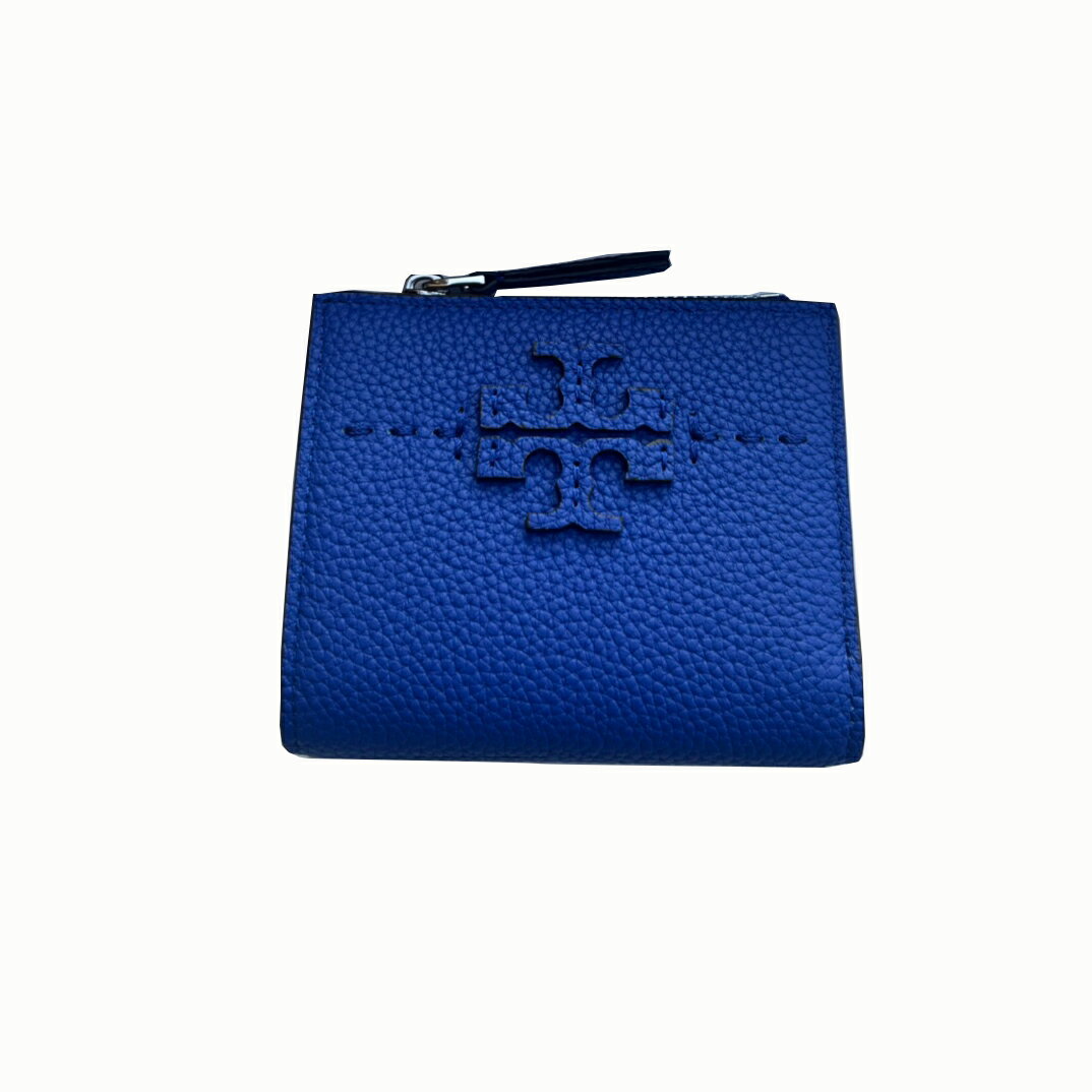 Tory burch Mcgraw系列拉鍊紐扣皮革女士短零錢包 45246(預購)【 購物節優惠 ★ 菲尼斯 國際精品 3折起 】 4