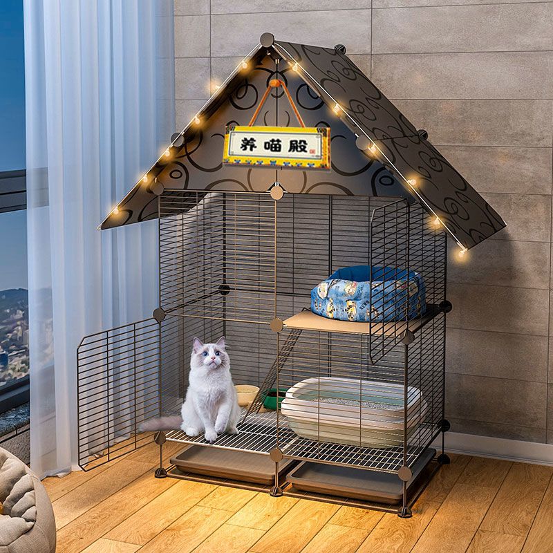【最低價】【公司貨】貓籠籠子家用室內超大自由空間公寓小型貓窩兩層幼貓貓咪貓屋別墅