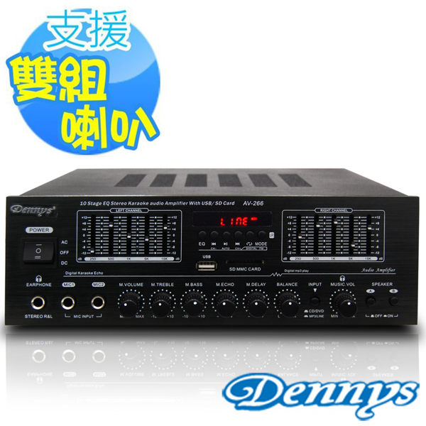 <br/><br/>  【Dennys】USB/FM/SD/MP3雙喇叭輸出迷你擴大機<br/><br/>
