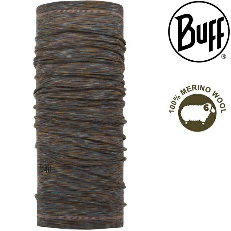 Buff 舒適條紋-美麗諾羊毛頭巾 117819-311 彩色編織