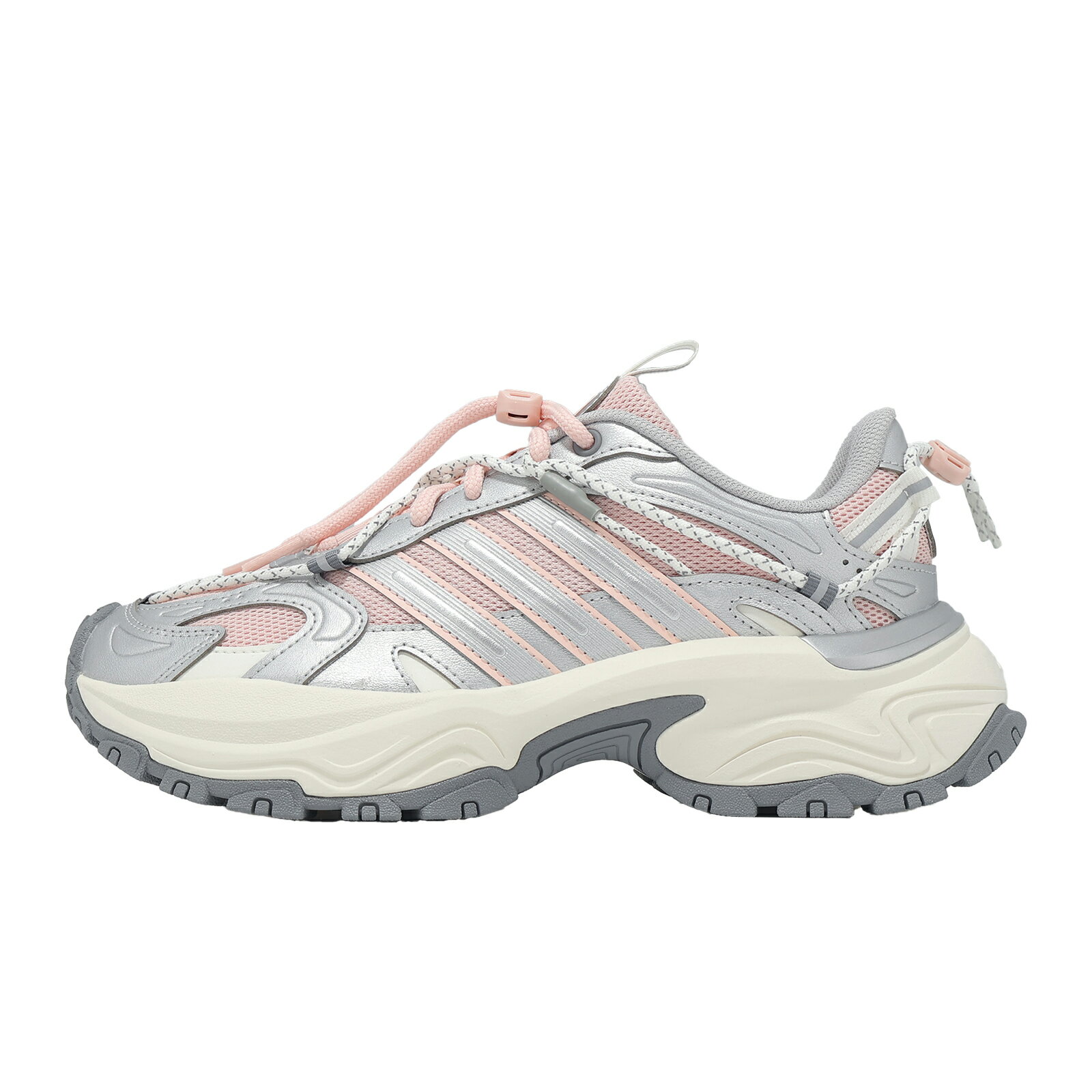 adidas 休閒鞋 Shadow Fever OD 男鞋 女鞋 銀 粉 厚底 增高 老爹鞋 愛迪達 KJ1218