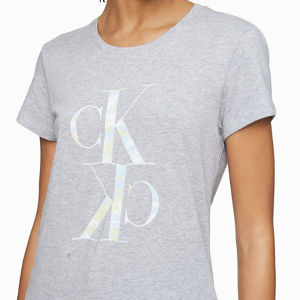 Calvin Klein T恤 女裝 短袖 短T-Shirt 圓領上衣 C62218 灰色CK(現貨)▶指定Outlet商品5折起☆現貨