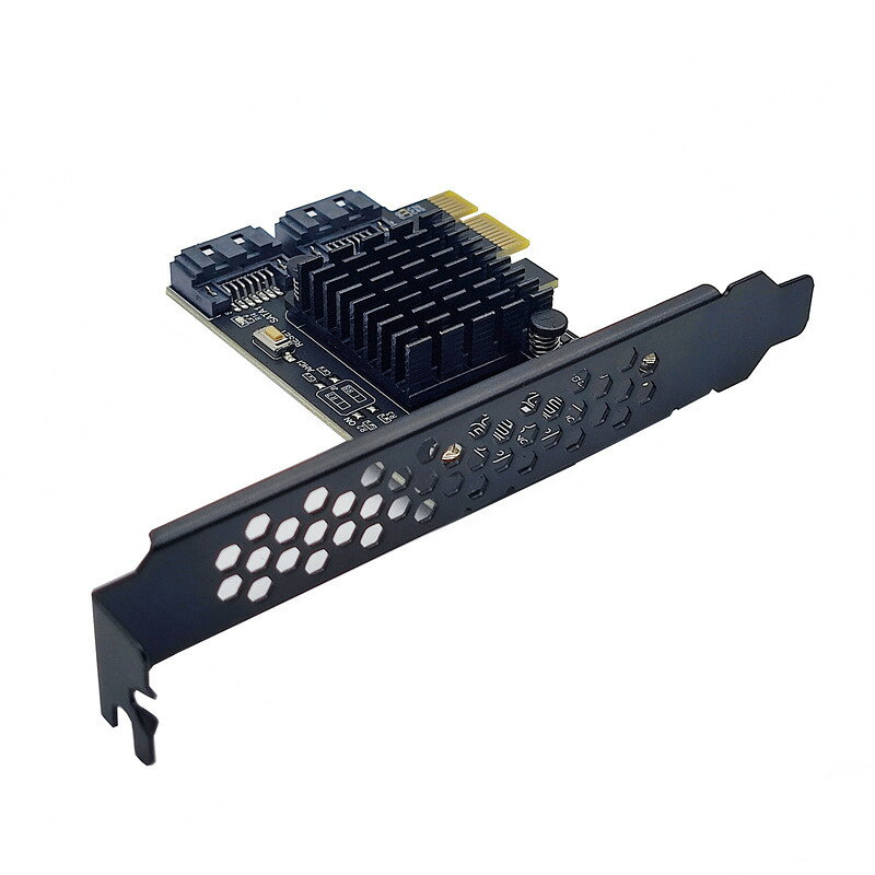 臺式機PCI-E轉SATA3.0擴充套件卡6G轉接陣列卡RAID0/1/SPAN支持群暉【宜家良品百貨】