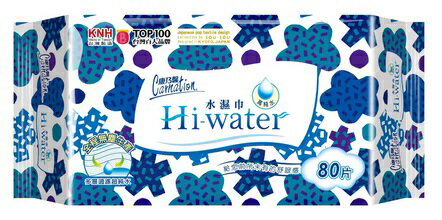 【醫博士】康乃馨Hi-water水濕巾 超值24包組(80抽*24包/箱) UC1-0010