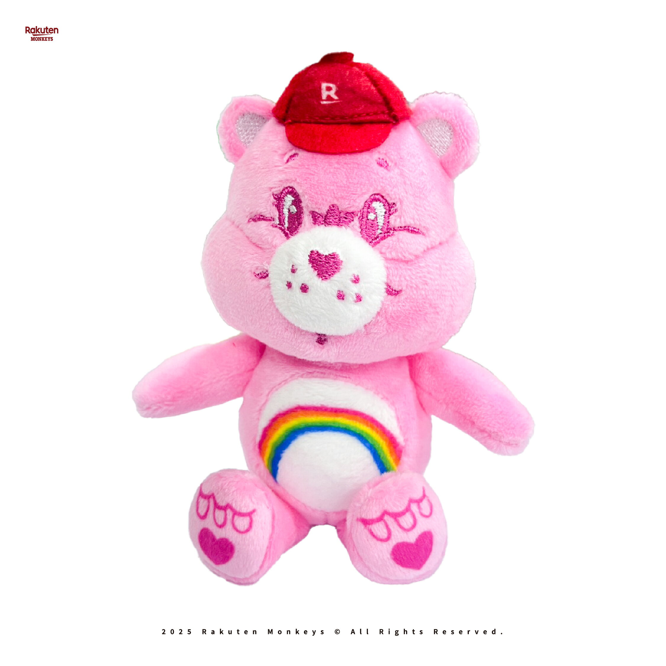 Rakuten Monkeys × Care Bears™ - 立體絨毛公仔鑰匙圈(3款) 1