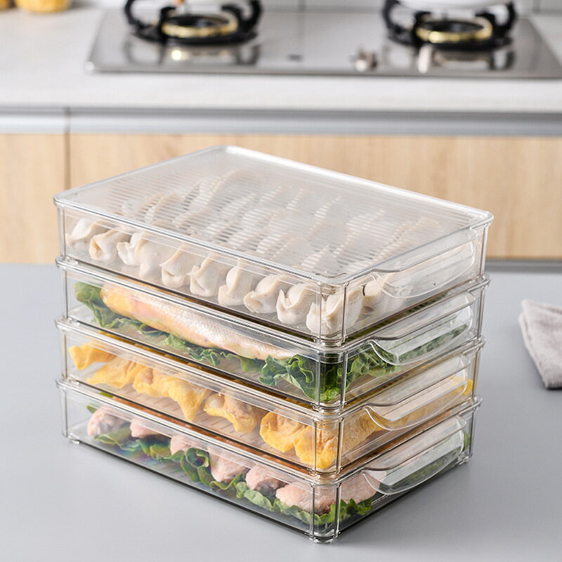 餃子收納盒冰箱用食品級冷凍盒子水餃速凍專用裝放凍餛飩的保鮮盒
